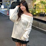 ポンポン付き オフショルケーブルプルオーバー | RMAF　NICE CLAUP / OLIVE des OLIVE | 詳細画像1 