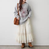 ブラシヤーンお花ジャガードニット | RMAF　NICE CLAUP / OLIVE des OLIVE | 詳細画像7 