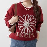 ブラシヤーンお花ジャガードニット | RMAF　NICE CLAUP / OLIVE des OLIVE | 詳細画像9 