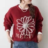 ブラシヤーンお花ジャガードニット | RMAF　NICE CLAUP / OLIVE des OLIVE | 詳細画像10 