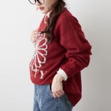 ブラシヤーンお花ジャガードニット | RMAF　NICE CLAUP / OLIVE des OLIVE | 詳細画像11 