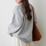 ブラシヤーンお花ジャガードニット | RMAF　NICE CLAUP / OLIVE des OLIVE | 詳細画像4 