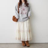 ブラシヤーンお花ジャガードニット | RMAF　NICE CLAUP / OLIVE des OLIVE | 詳細画像5 