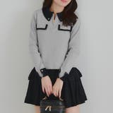 配色フェザーハーフジップニット | RMAF　NICE CLAUP / OLIVE des OLIVE | 詳細画像7 