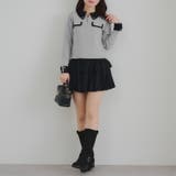 配色フェザーハーフジップニット | RMAF　NICE CLAUP / OLIVE des OLIVE | 詳細画像11 