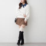 デニム衿ビッグニット | RMAF NICE CLAUP / OLIVE des OLIVE | 詳細画像8