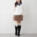 デニム衿ビッグニット | RMAF NICE CLAUP / OLIVE des OLIVE | 詳細画像9