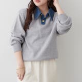 デニム衿ビッグニット | RMAF NICE CLAUP / OLIVE des OLIVE | 詳細画像15