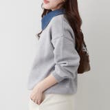 デニム衿ビッグニット | RMAF NICE CLAUP / OLIVE des OLIVE | 詳細画像17