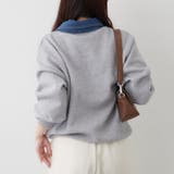 デニム衿ビッグニット | RMAF NICE CLAUP / OLIVE des OLIVE | 詳細画像18