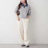 デニム衿ビッグニット | RMAF NICE CLAUP / OLIVE des OLIVE | 詳細画像19