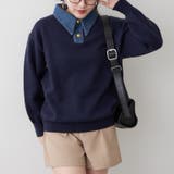 デニム衿ビッグニット | RMAF NICE CLAUP / OLIVE des OLIVE | 詳細画像23