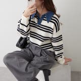 デニム衿ビッグニット | RMAF NICE CLAUP / OLIVE des OLIVE | 詳細画像34