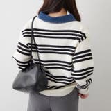 デニム衿ビッグニット | RMAF NICE CLAUP / OLIVE des OLIVE | 詳細画像37