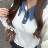 デニム衿ビッグニット | RMAF NICE CLAUP / OLIVE des OLIVE | 詳細画像42