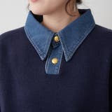 デニム衿ビッグニット | RMAF NICE CLAUP / OLIVE des OLIVE | 詳細画像56