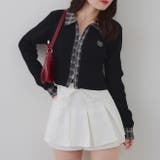 ブラック | シャツドッキングダブルジップリブニット | RMAF　NICE CLAUP / OLIVE des OLIVE