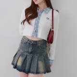 アイボリー | シャツドッキングダブルジップリブニット | RMAF　NICE CLAUP / OLIVE des OLIVE