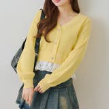 裾レースリボン釦カーディガン | RMAF　NICE CLAUP / OLIVE des OLIVE | 詳細画像17 