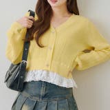 裾レースリボン釦カーディガン | RMAF　NICE CLAUP / OLIVE des OLIVE | 詳細画像18 