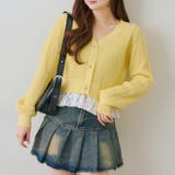 裾レースリボン釦カーディガン | RMAF　NICE CLAUP / OLIVE des OLIVE | 詳細画像19 