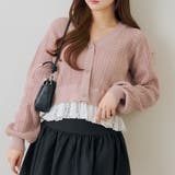 裾レースリボン釦カーディガン | RMAF　NICE CLAUP / OLIVE des OLIVE | 詳細画像3 