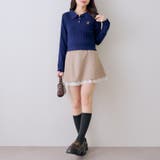 くま刺繍ケーブルポロ | NICE CLAUP / OLIVE des OLIVE　OUTLET | 詳細画像8 