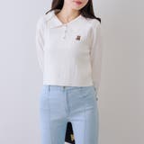 くま刺繍ケーブルポロ | NICE CLAUP / OLIVE des OLIVE　OUTLET | 詳細画像13 