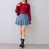 くま刺繍ケーブルポロ | NICE CLAUP / OLIVE des OLIVE　OUTLET | 詳細画像30 