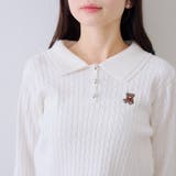 くま刺繍ケーブルポロ | NICE CLAUP / OLIVE des OLIVE　OUTLET | 詳細画像35 