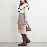 配色リボントップス | RMAF　NICE CLAUP / OLIVE des OLIVE | 詳細画像8 