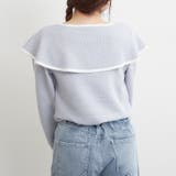 配色リボントップス | RMAF　NICE CLAUP / OLIVE des OLIVE | 詳細画像13 