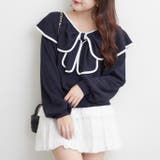 配色リボントップス | RMAF　NICE CLAUP / OLIVE des OLIVE | 詳細画像15 