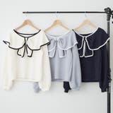 配色リボントップス | RMAF　NICE CLAUP / OLIVE des OLIVE | 詳細画像24 