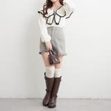 配色リボントップス | RMAF　NICE CLAUP / OLIVE des OLIVE | 詳細画像6 