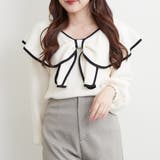 アイボリー | 配色リボントップス | RMAF　NICE CLAUP / OLIVE des OLIVE