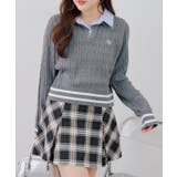 スキッパー布帛ポロニット | RMAF　NICE CLAUP / OLIVE des OLIVE | 詳細画像1 