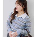 スキッパー布帛ポロニット | RMAF　NICE CLAUP / OLIVE des OLIVE | 詳細画像8 