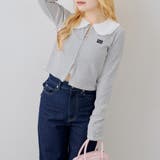 ボーダー | フリル衿ドッキングダブルジップトップス | RMAF　NICE CLAUP / OLIVE des OLIVE