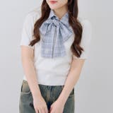 リボンタイケーブル半袖ニット | RMAF　NICE CLAUP / OLIVE des OLIVE | 詳細画像13 