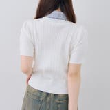 リボンタイケーブル半袖ニット | RMAF　NICE CLAUP / OLIVE des OLIVE | 詳細画像15 