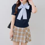 リボンタイケーブル半袖ニット | RMAF　NICE CLAUP / OLIVE des OLIVE | 詳細画像4 