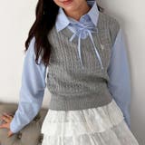 シャツ+ニットベストドッキングプルオーバー | RMAF　NICE CLAUP / OLIVE des OLIVE | 詳細画像1 