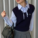 シャツ+ニットベストドッキングプルオーバー | RMAF　NICE CLAUP / OLIVE des OLIVE | 詳細画像10 