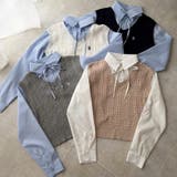 シャツ+ニットベストドッキングプルオーバー | RMAF　NICE CLAUP / OLIVE des OLIVE | 詳細画像2 