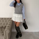 シャツ+ニットベストドッキングプルオーバー | RMAF　NICE CLAUP / OLIVE des OLIVE | 詳細画像5 