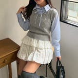 シャツ+ニットベストドッキングプルオーバー | RMAF　NICE CLAUP / OLIVE des OLIVE | 詳細画像7 