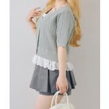 裾レースベビーケーブル半袖ニット | RMAF　NICE CLAUP / OLIVE des OLIVE | 詳細画像25 
