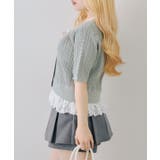 裾レースベビーケーブル半袖ニット | RMAF　NICE CLAUP / OLIVE des OLIVE | 詳細画像26 