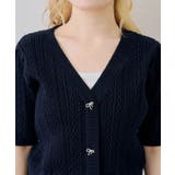 裾レースベビーケーブル半袖ニット | RMAF　NICE CLAUP / OLIVE des OLIVE | 詳細画像41 